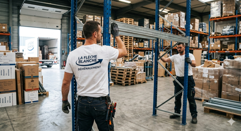 Déménagement entrepôt stock et palettes avec un déménageur professionnel CORBAS 69960