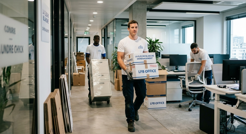 Déménagement entreprise grande superficie clé en main avec un déménageur professionnel à Genas 69740