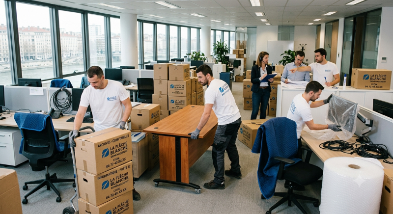 Devis déménagement d'entreprise à Lyon