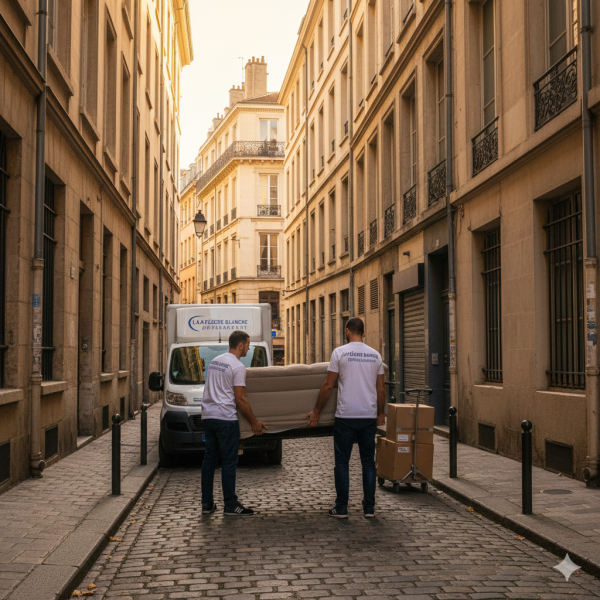 Déménagement en centre ville à Lyon 69005 avec un déménageur professionnel sérieux  