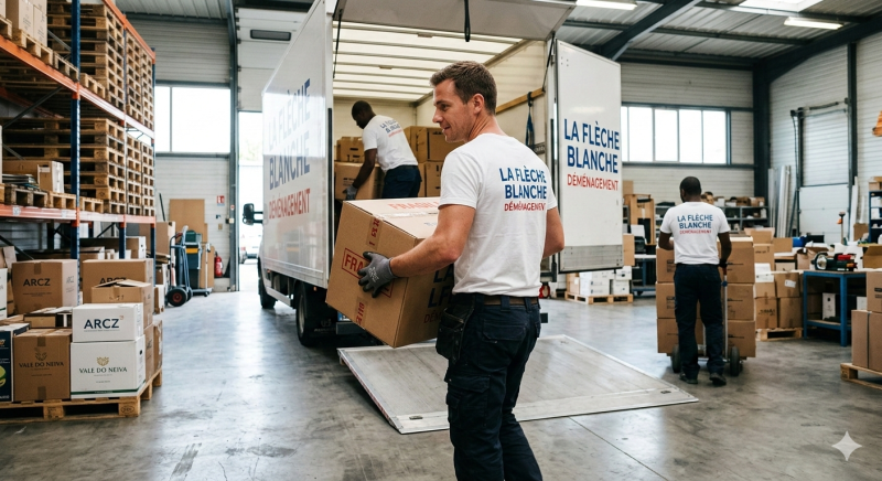 Déménageur professionnel à Villefranche-sur-Saône 69400 pour le déménagement d'un atelier et des bureaux