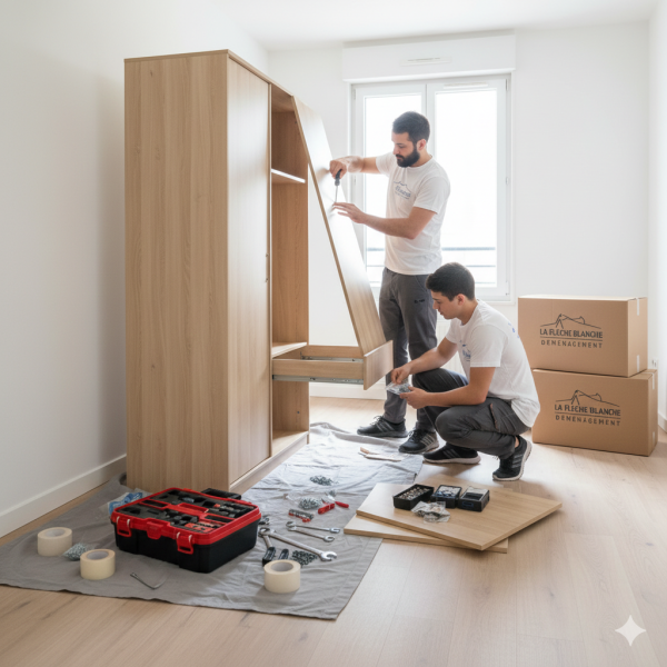Déménageur professionnel CHARNAY 69380 pour le déménagement complet d'une maison avec démontage et remontage du mobilier