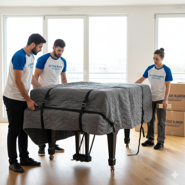 Déménageur professionnel à ÉCULLY 69130 pour le déménagement d'une maison avec un piano 