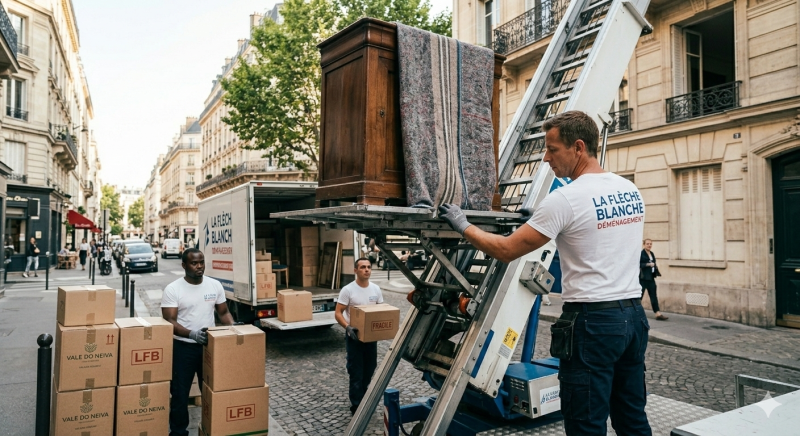 Location de Monte-meubles à Lyon 69 accès difficiles