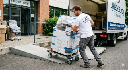 Notre zone d'activité pour ce service Déménagement de bureaux clés en main avec prestations économiques ou prestige et monte-meubles